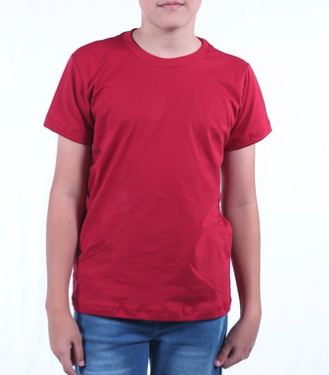 Camiseta infantil vermelha